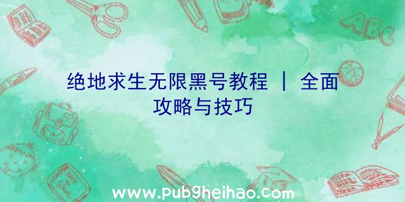 绝地求生无限黑号教程